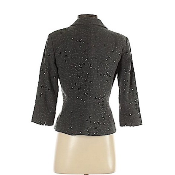 NWOT Banana Republic Blazer Sequins 3/4 Sleeves Size 0 - Picture 2 of 4
